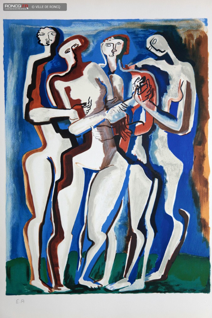 Le combat par Ossip Zadkine