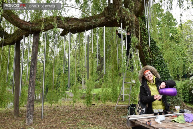 2019 - saule carillon installation