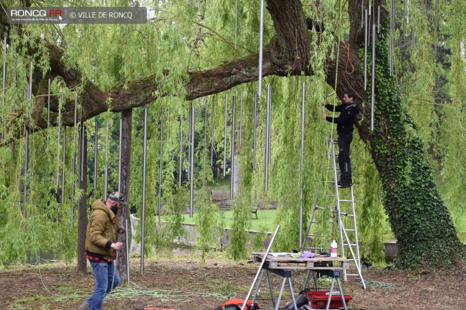 2019 - saule carillon installation