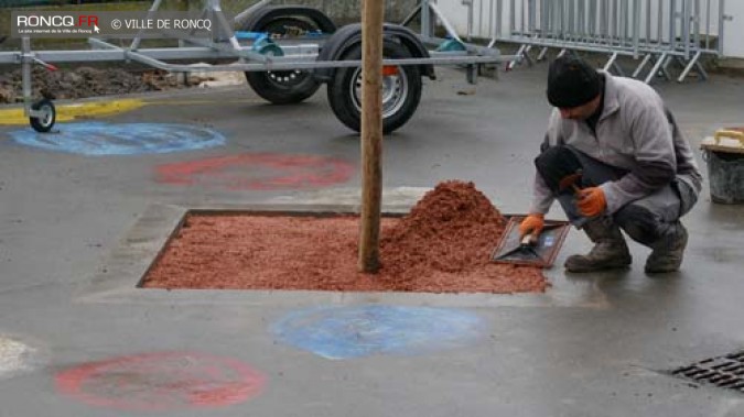 paillage de l'école 